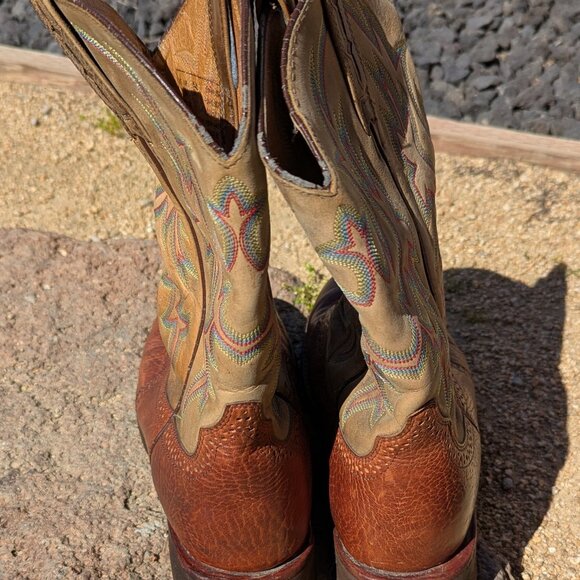 Mens Ariat Western Boot size 10EE - Picture 4 of 11